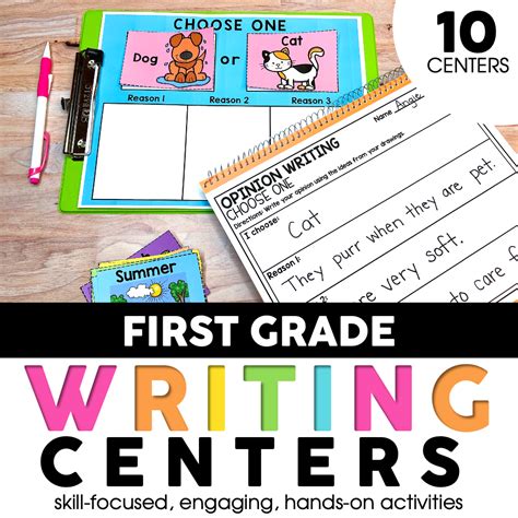 First Grade Writing Centers Writing Activities Lucky Little 2nd Grade Writing Centers - 2nd Grade Writing Centers