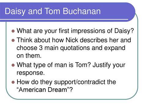 first impressions of daisy buchanan