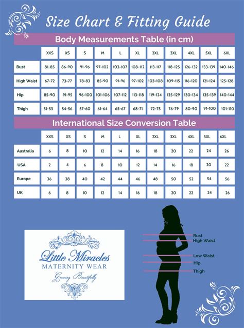 first conbersion maternity pants size chart conversion