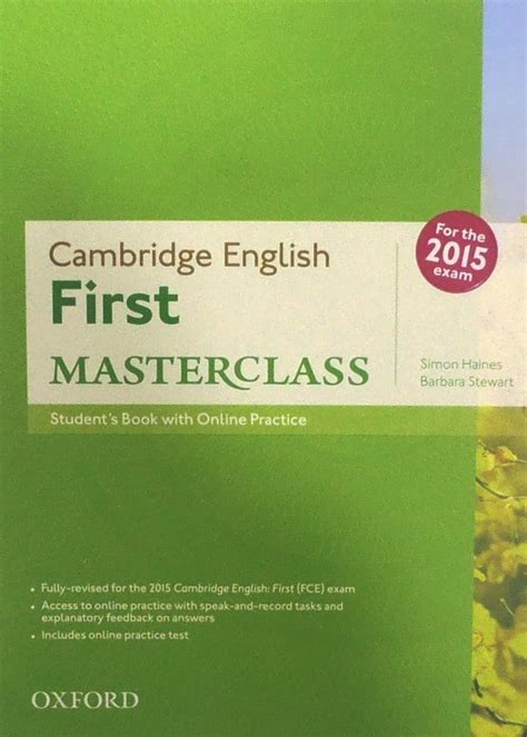 First Masterclass Students Book Skills Practice Online Test Online Per Le Scuole Superiori Con Espansione Online