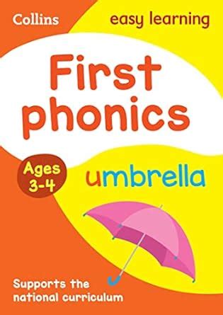First Phonics Ages 3 4 Collins Easy Learning Preschool