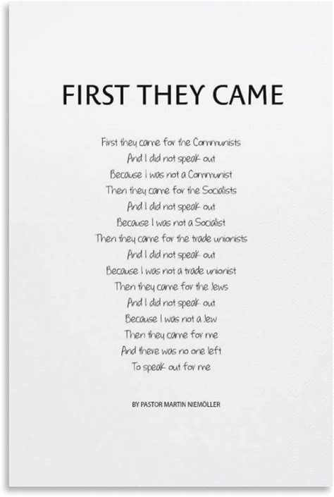 First They Came For