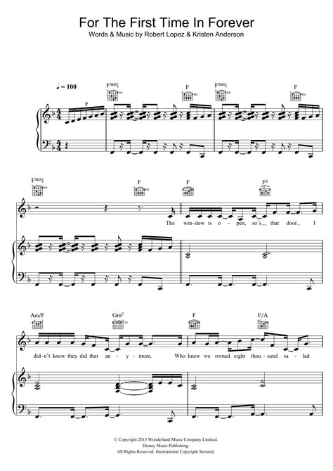 First Time In Forever Chords