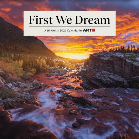 First We Dream 2018 Wall Calendar