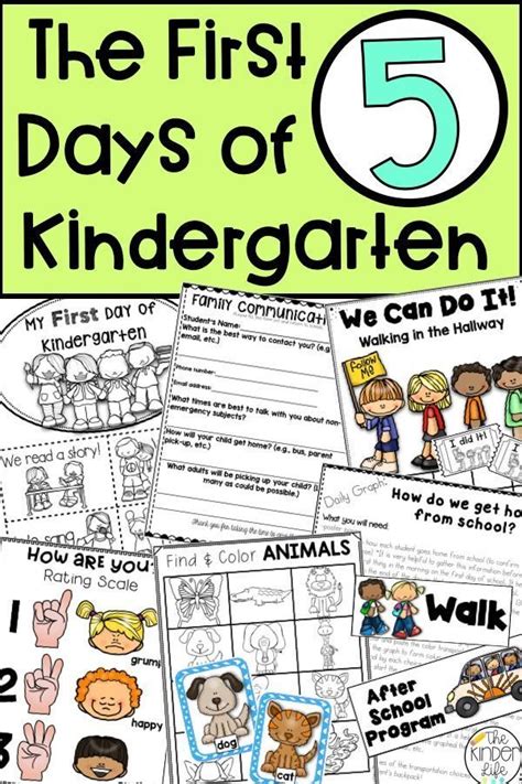 First Week Of Kindergarten Worksheets Free Bundle Planes Kindergarten Worksheet Bundles - Kindergarten Worksheet Bundles