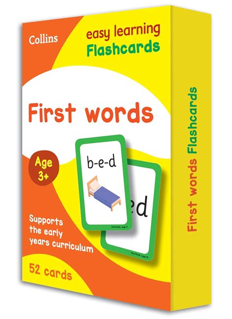 First Words Flashcards Collins Easy Learning Prescho