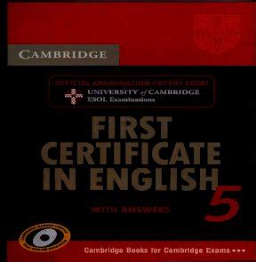 Full Download First Certificate In English 5 With Answers 