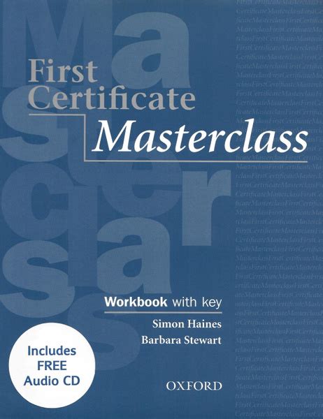 Read First Certificate Masterclass Workbook With Key Oxford 