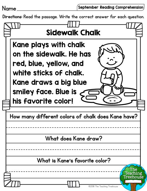 Download First Grade Comprehension Passages With Questions 