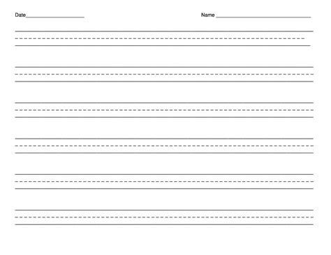 Download First Grade Writing Paper With Borders 
