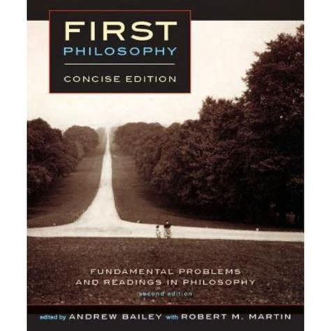 Read Online First Philosophy Concise Edition Second Edition 