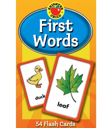 Read First Words Brighter Child Flash Cards 