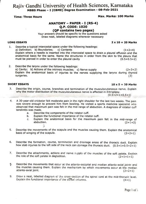 Read Online First Year Mbbs Question Papers 