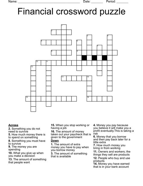 fiscal Crossword Clue Wordplays.com