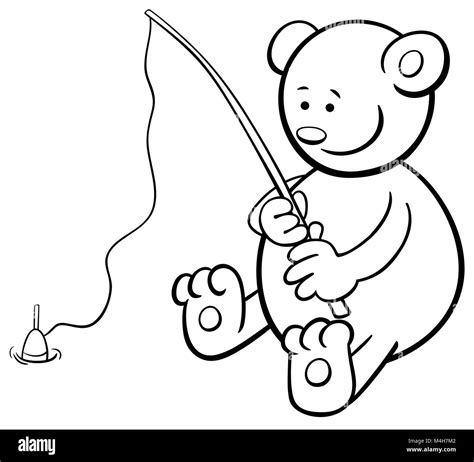 Fish Bear Coloring Page Cute For Preschool Bear Coloring Pages Preschool - Bear Coloring Pages Preschool