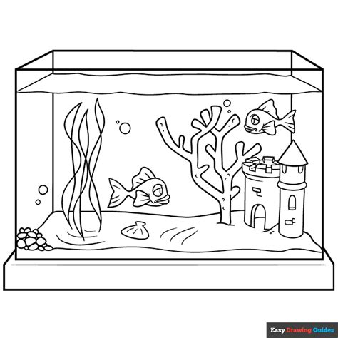 Fish Tank Coloring Pages Online Coloring Page Fish Tank - Coloring Page Fish Tank