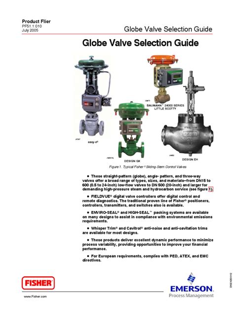 Fisher Globe Valve Catalog