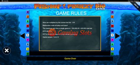 fishin frenzy rules