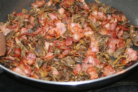 fisk  inom  matlagningsapparat  anvisning  tillsammans bacon  samt broccoli