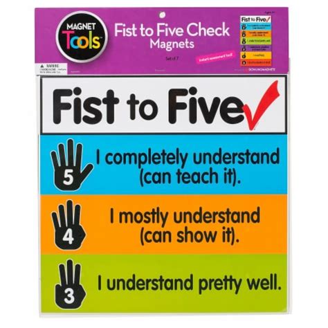 Fist To Five Check Magnets Dowling Magnets Dmc735211 Grade 5 Magnet - Grade 5 Magnet