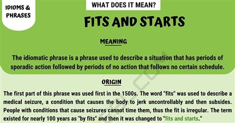 Fits And Starts