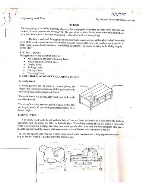 fitting workshop experiment manual for engineering
