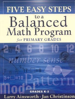 five easy steps to a balanced math program for primary grades