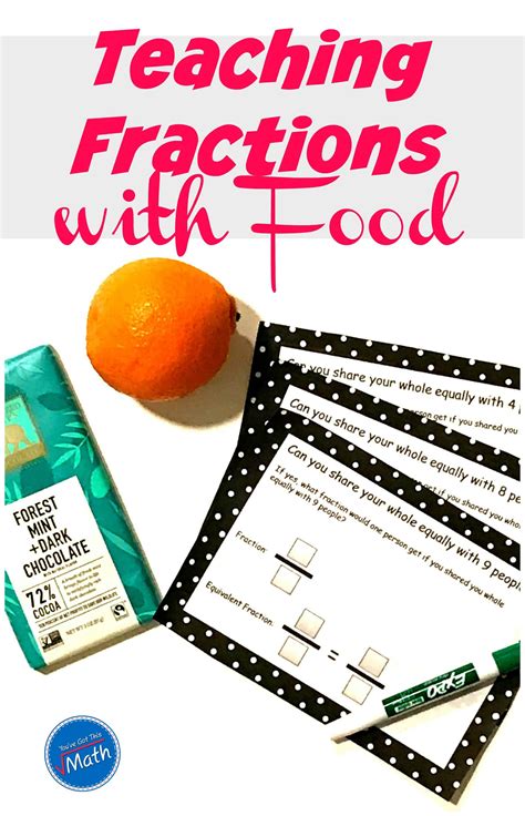 Five Foods To Use When Teaching Fractions With Fractions With Food - Fractions With Food