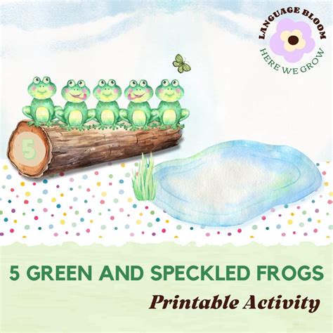 Five Green And Speckled Frogs A Count And Sing Book