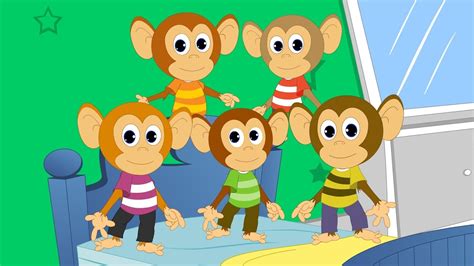 Five Little Monkeys Nursery Rhyme Five Little Monkeys Poem Five Little Monkeys - Poem Five Little Monkeys