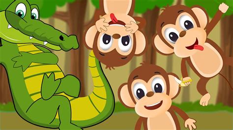 Five Little Monkeys Swinging In A Tree Nursery Poem Five Little Monkeys - Poem Five Little Monkeys