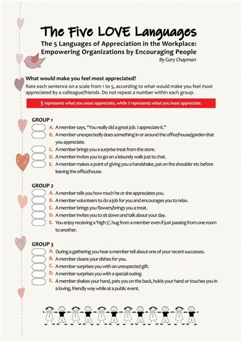 five love languages workplace test