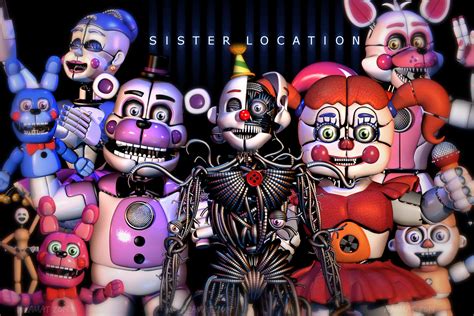 Five Nights At Freddys Sister Location 2018 Wall Calendar