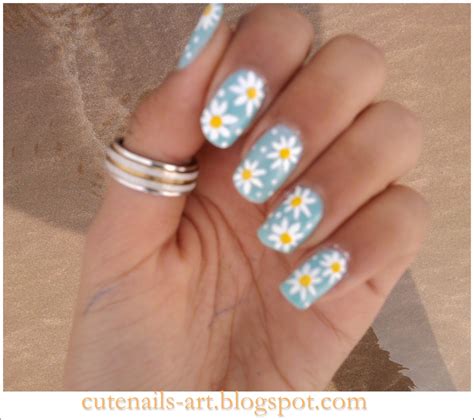 Five Petals White Flowers Nail Stickers Danu0027s Nails White Nails With Flowers - White Nails With Flowers
