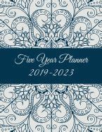 five year planner 2019 2023 monthly schedule orga