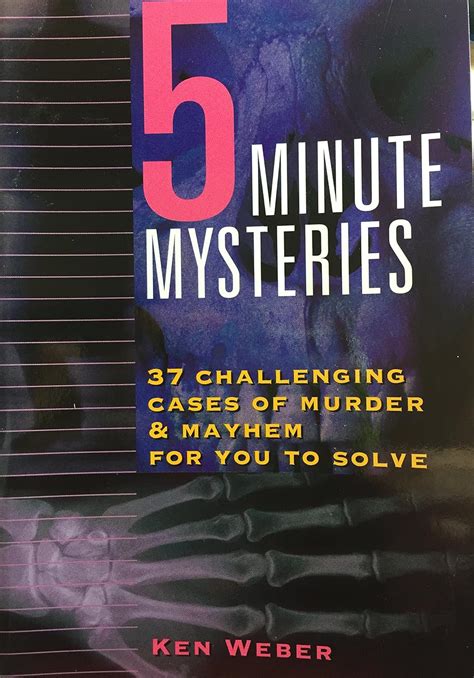 Download Five Minute Mysteries 37 Challenging Cases Of Murder And Mayhem For You To Solve 