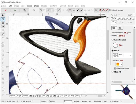 fix a .pes file in embird studio
