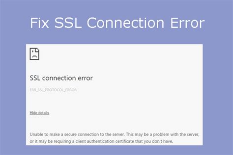 fix ssl connection error