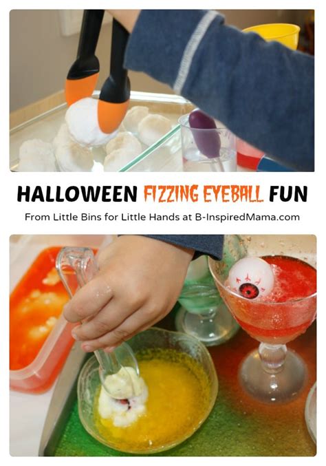 Fizzing Eyeballs Super Fun Preschool Halloween Science Activity Halloween Science Preschool - Halloween Science Preschool
