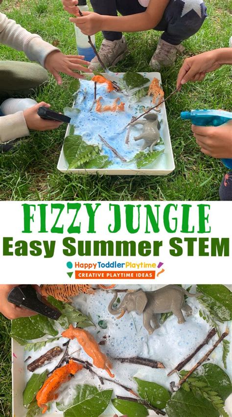 Fizzy Jungle Easy Summer Science Activity Happy Toddler Jungle Science Activities For Preschoolers - Jungle Science Activities For Preschoolers