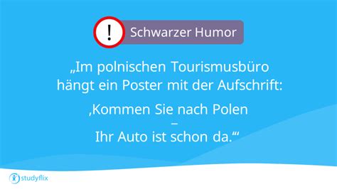 Flachwitze Schwarzer Humor