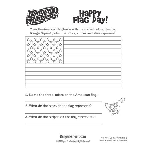 Flag Day Worksheets Schoolfamily Kindergarten Worksheet  American Flag - Kindergarten Worksheet; American Flag