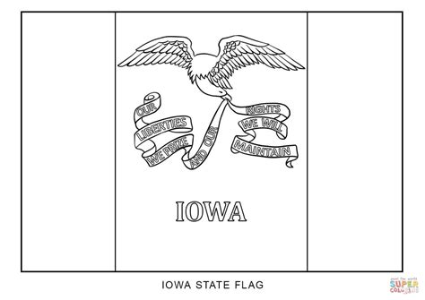 Flag Of Iowa Coloring Page Free Printable Coloring Iowa Flag Coloring Page - Iowa Flag Coloring Page