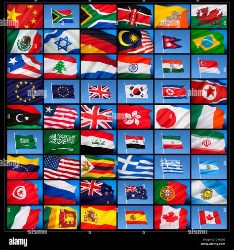 Flags From Around The World Coloring Book