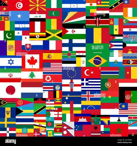 Flags Or The World