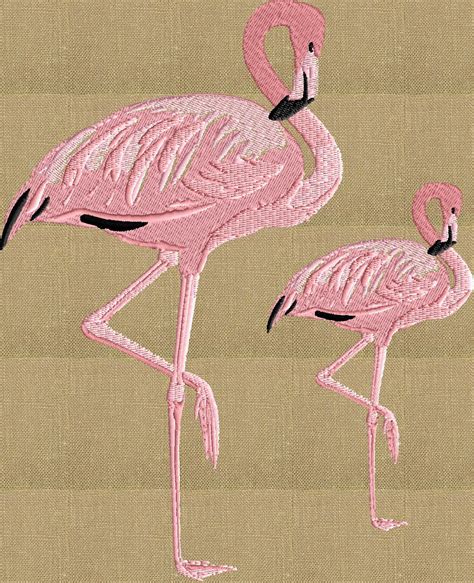 flamingo embroidery designs