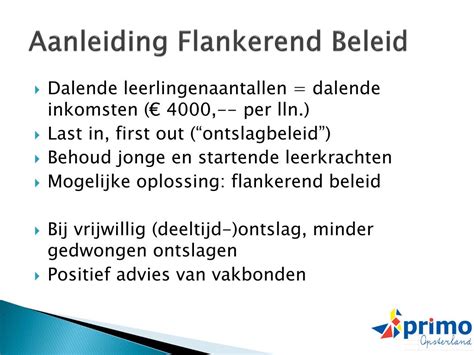 flankerend beleid uitleg