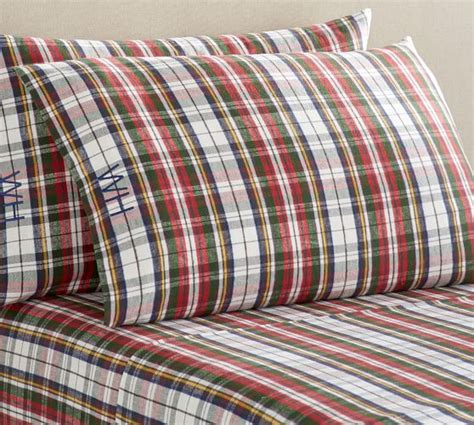 flannel sheets Pottery Barn