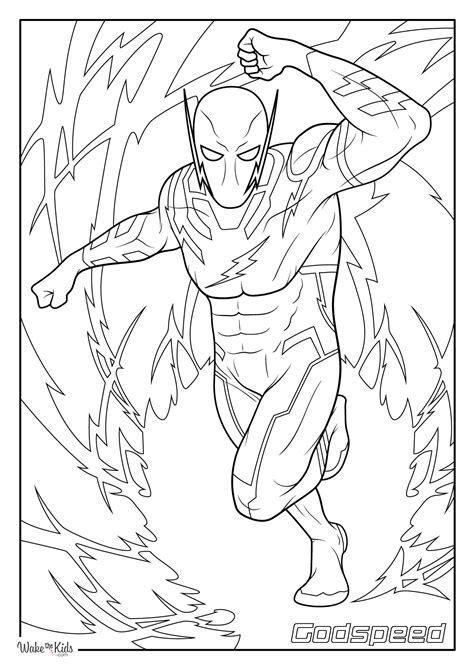 flash coloring pages