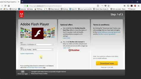 flash player offline installer